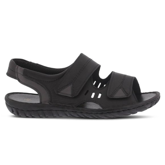 Spring Step Shoes Diro Men's Leather Slingback Sandals BLACK - Picture 4 of 8